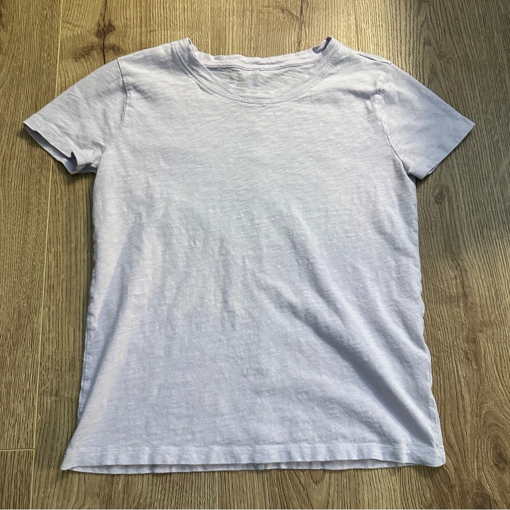 J. Crew Women’s Girlfriend Short-Sleeve Crewneck Tee Lavender Purple in Size XXS